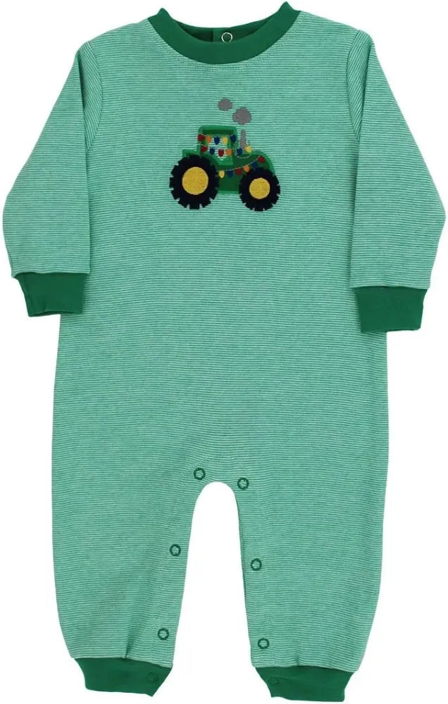 Yuletide Tractor Knit Romper