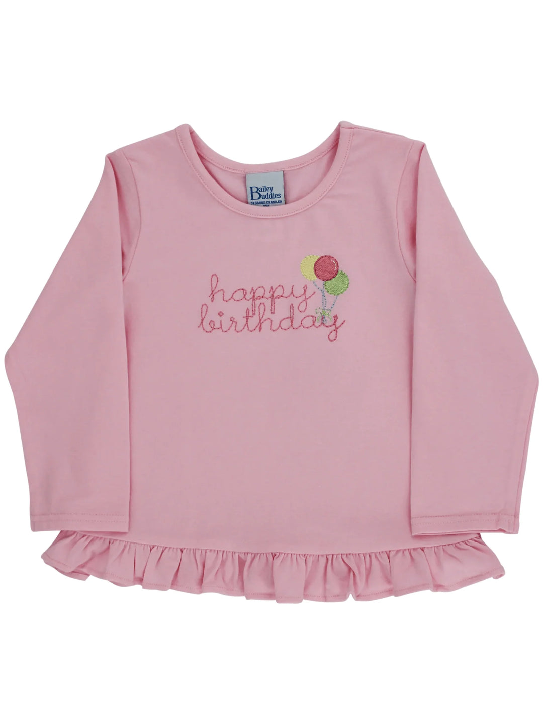 Happy Birthday LS Girls T-Shirt