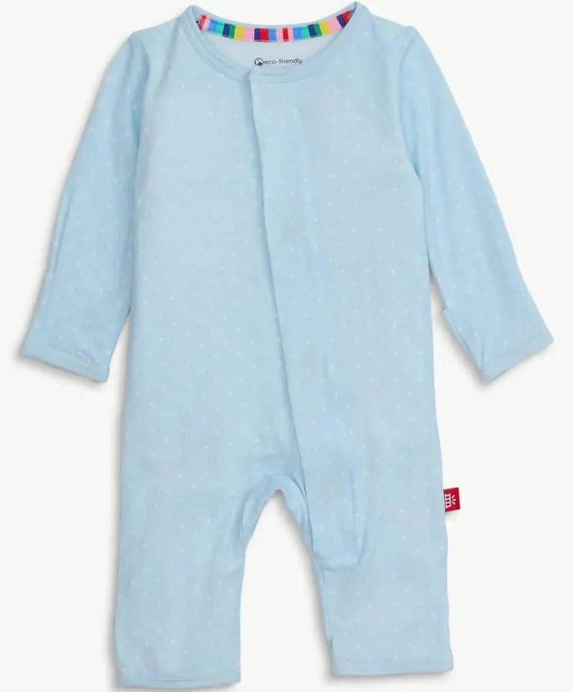 Blue Pin Dot Coverall