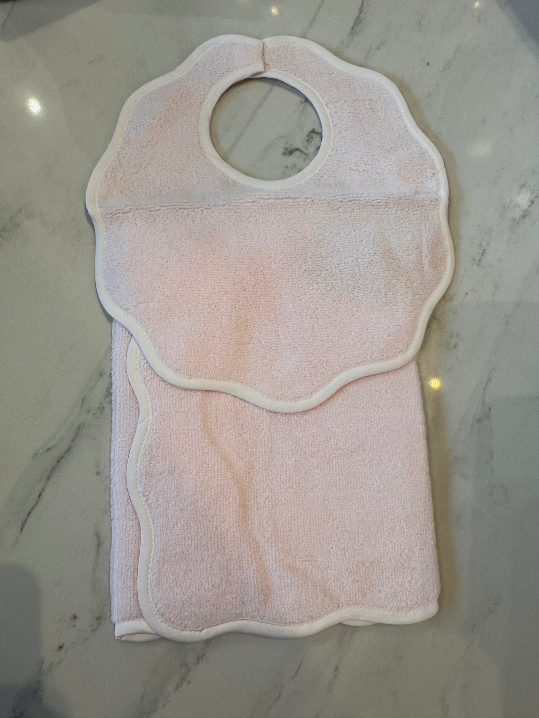 Bib & Burp Set-Pink Terry