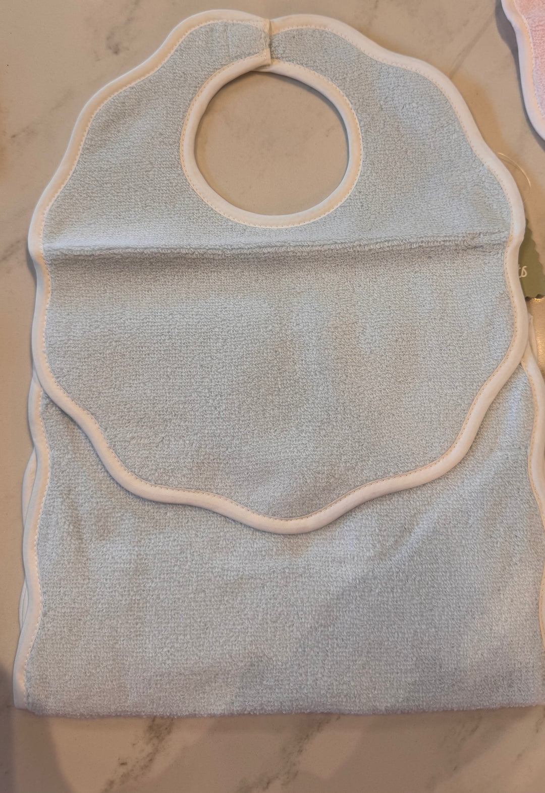 Bib & Burp Set-Blue Terry