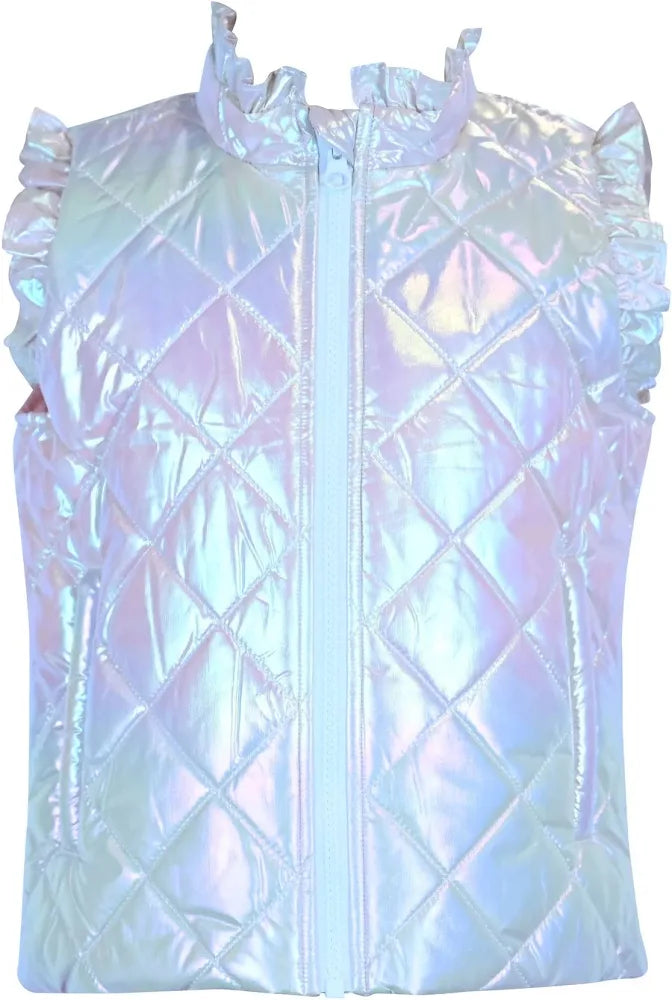 Vera Ruffle Vest Shimmer Shell