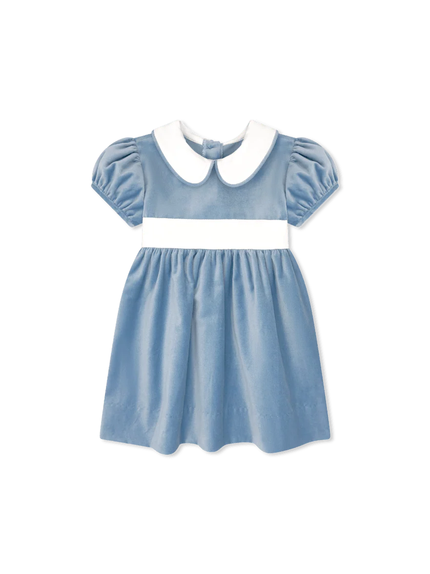 Elenor Dress Beaufort Blue Velvet