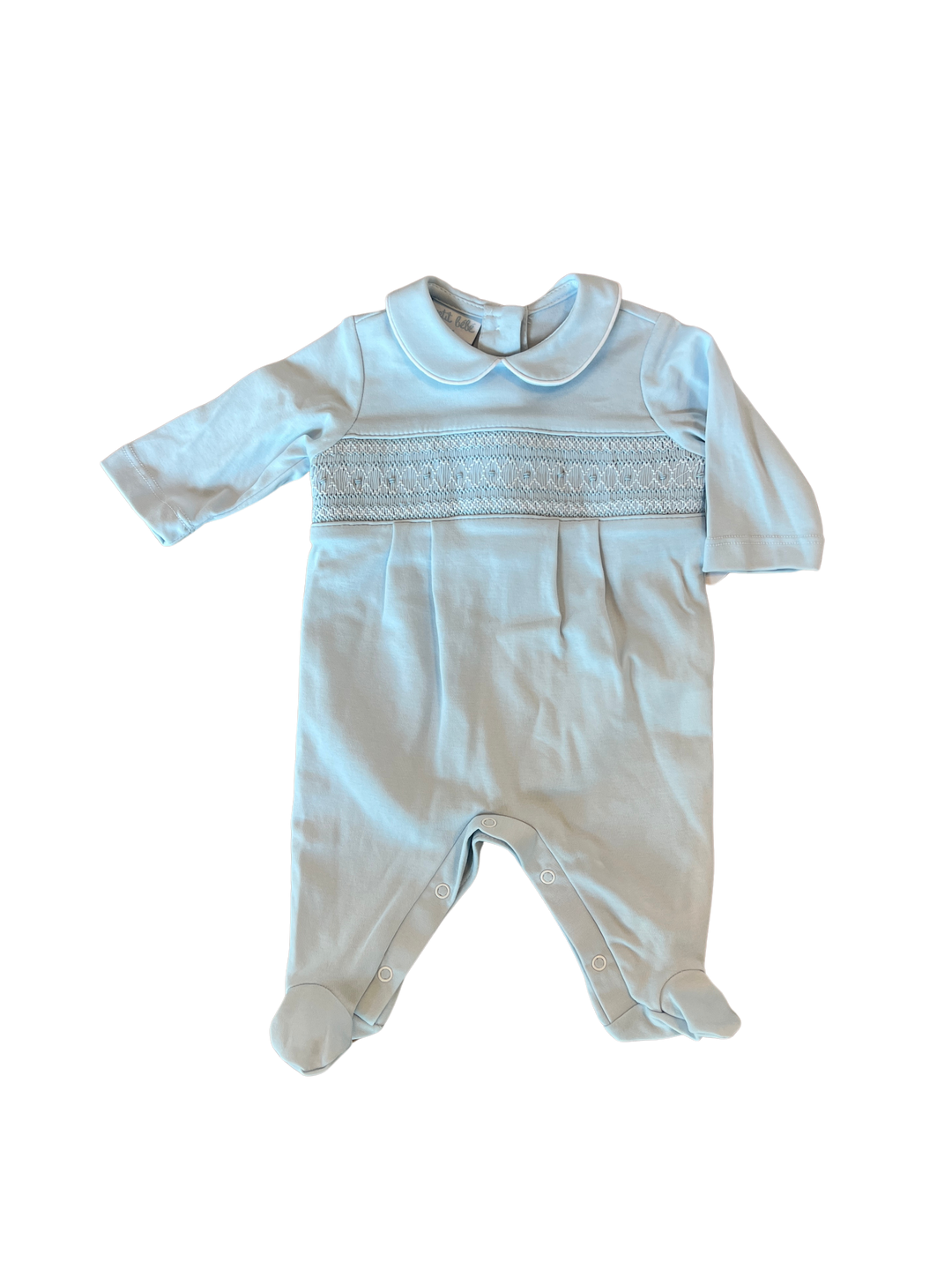 Oliver Lt. Blue Knit Footie