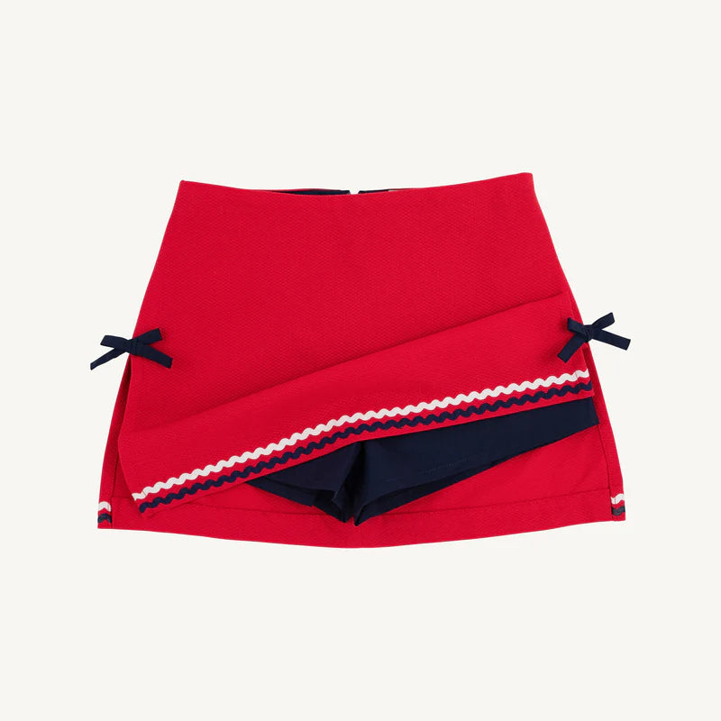 Clays Club Skort-Richmond Red/Nantucket Navy