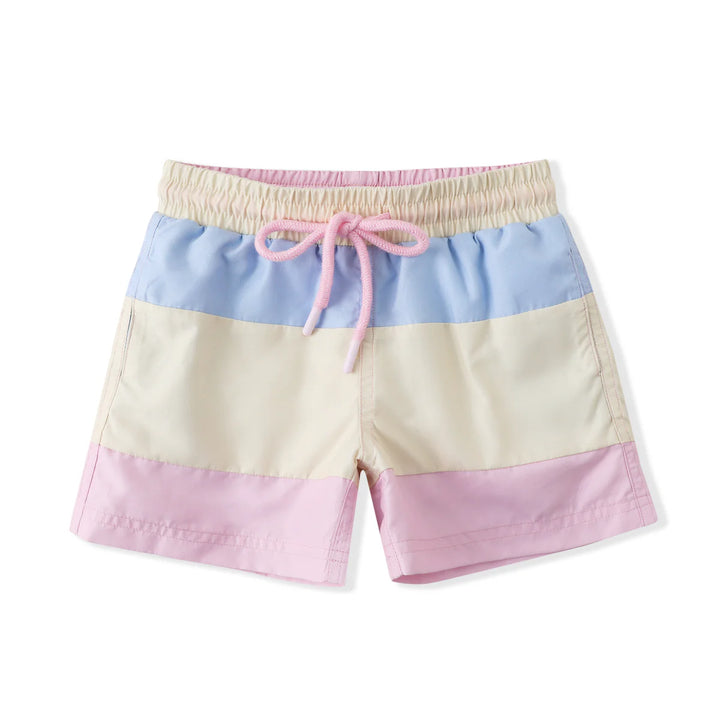 Watercolor Bloom Swim Trunks