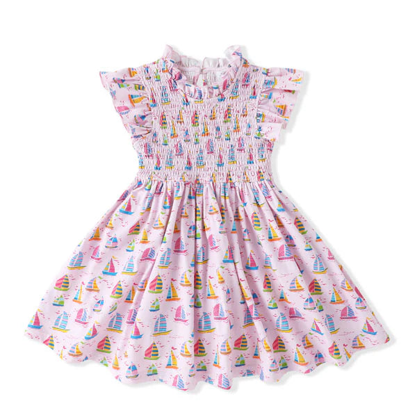 Sail Away Smocked Dress