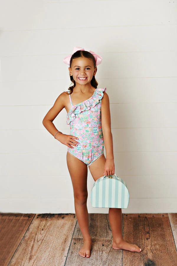 Charleston Ruffle 1pc Swimsuit
