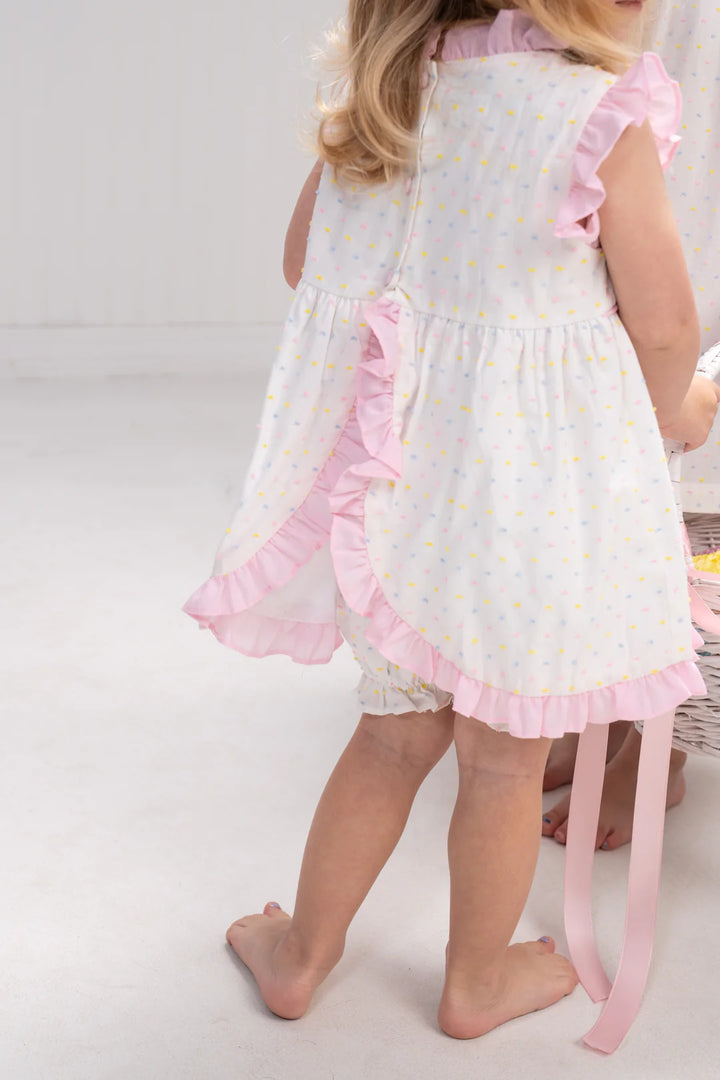 Reagan Bloomer Set-Pastel Swiss Dot