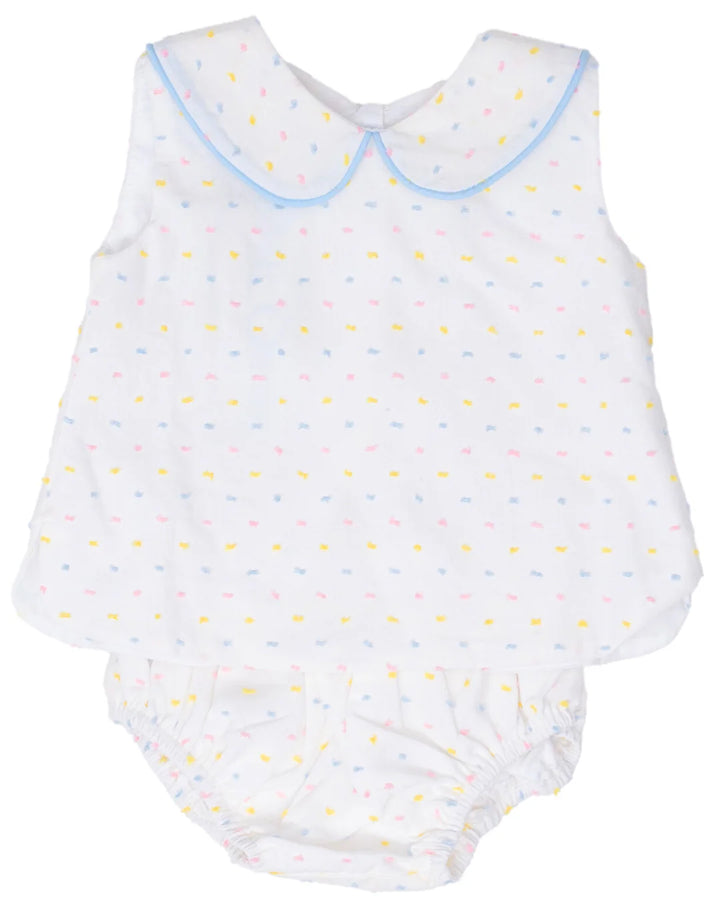 Raleigh Diaper Set-Pastel Swiss Dot