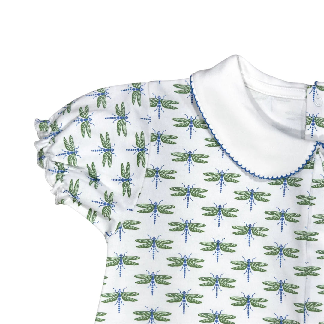 Short Sleeve Pocket Twirl-Dreamy Dragonfly