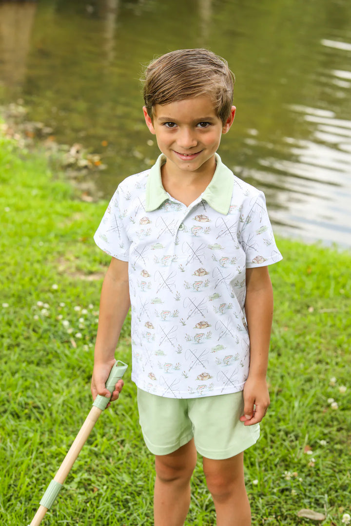 Gone Fishin’ Polo Short Set