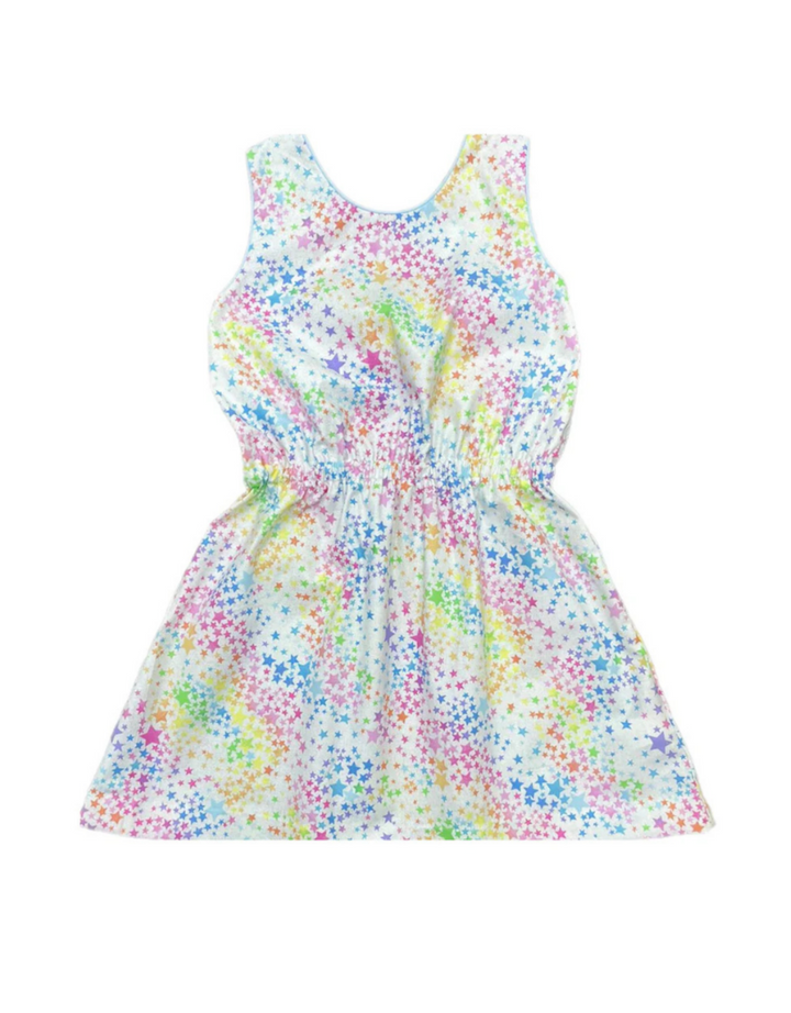 Kristin Knot Dress-Glitter Stars