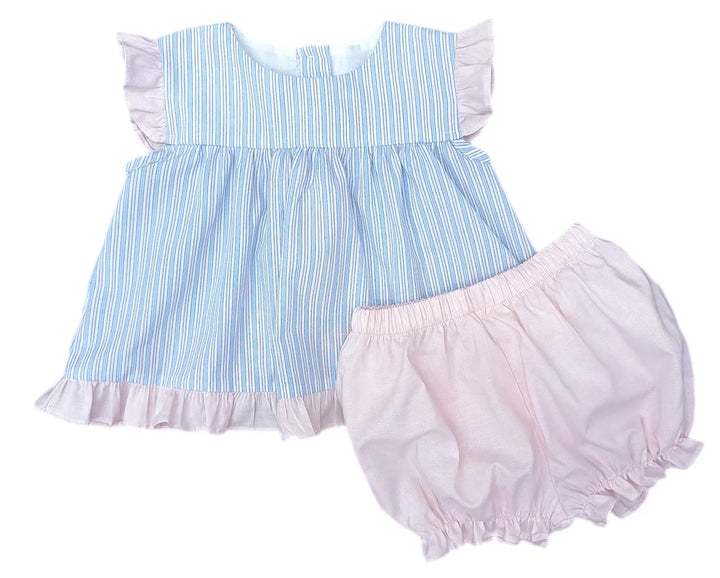 Natalie Bloomer Set-Pink Stripe