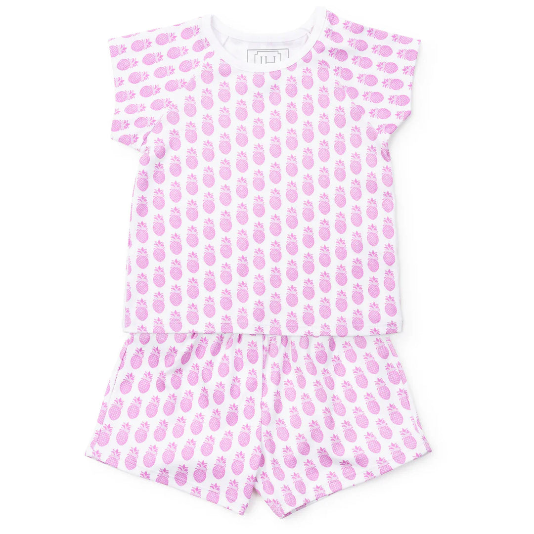 Emery Girls Short Set-Palm Beach Pineapples