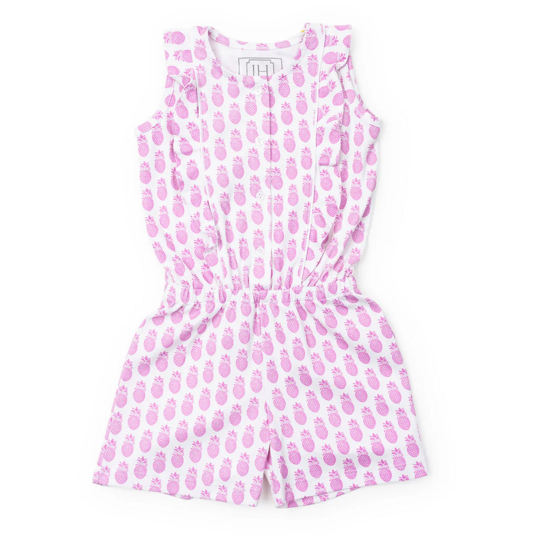 Lola Girls Romper-Palm Beach Pineapples