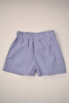 Boys Shorts-Blue Seersucker