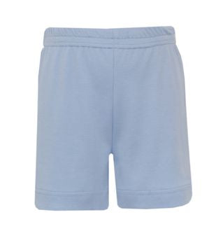 Lt Blue Pull On Knit Shorts