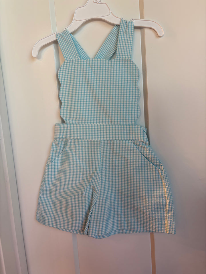 Madisson Romper-Sky Mini Seersucker