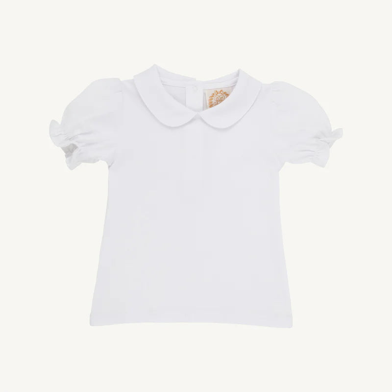 Maude's Peter Pan SS-Worth Ave White Shirt & Onesie
