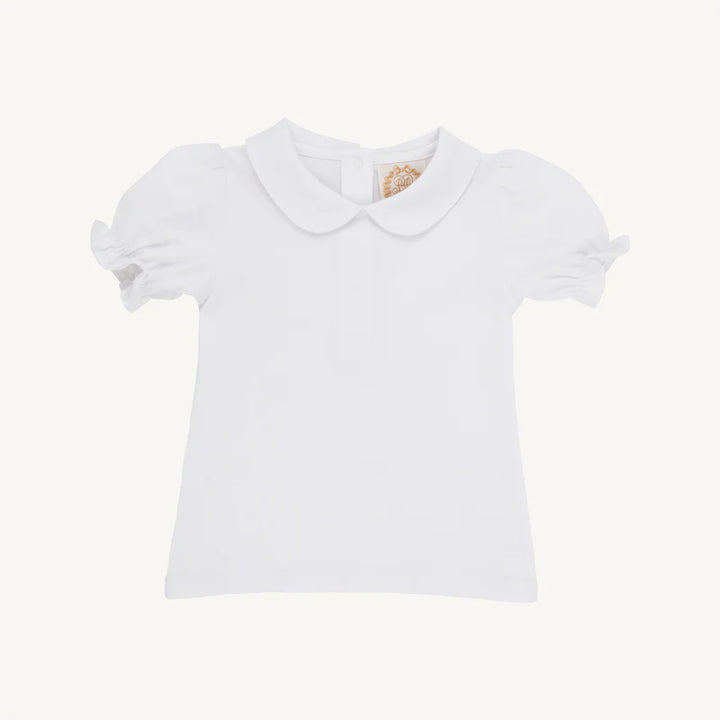 Maude's Peter Pan SS-Worth Ave White Shirt & Onesie
