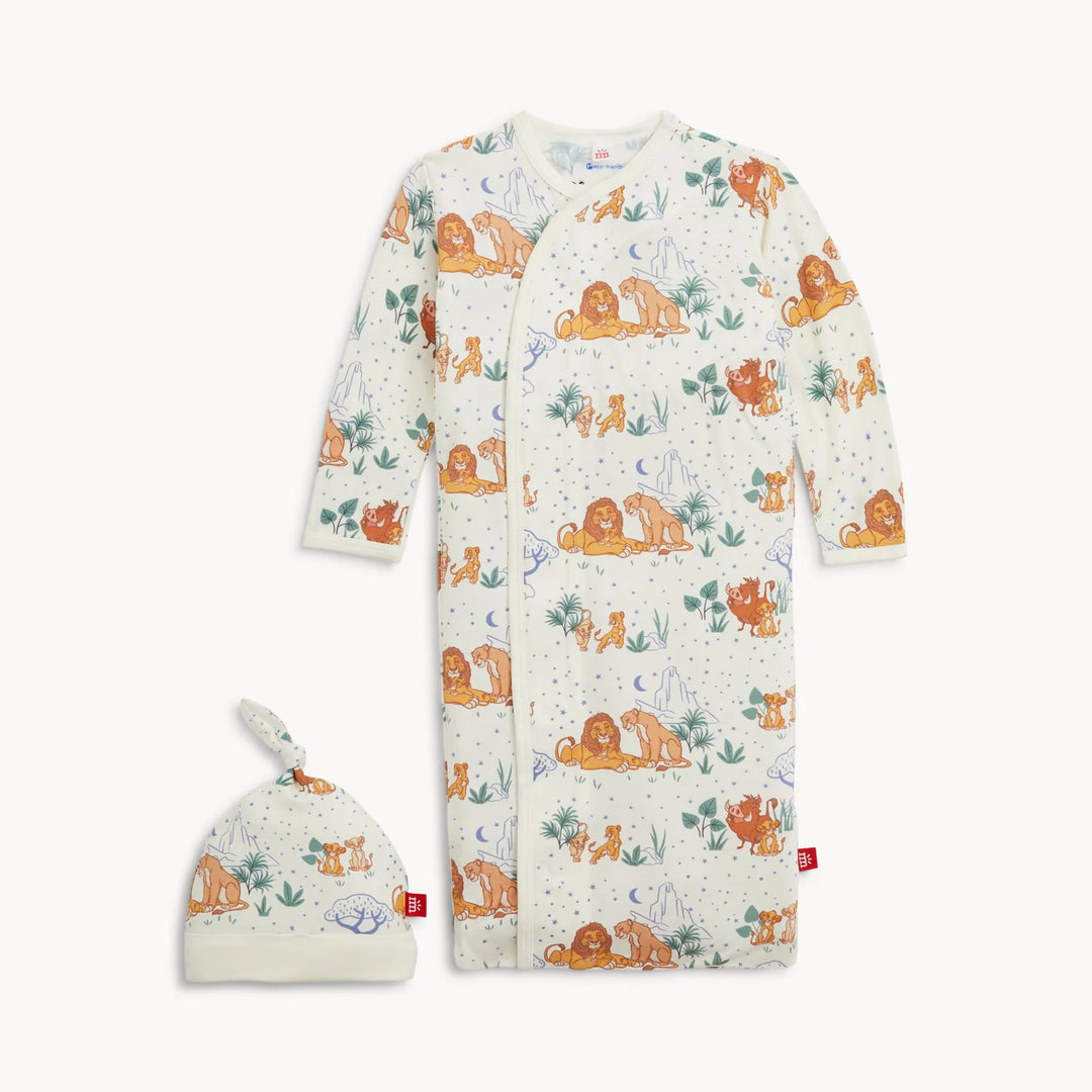 Lion King Modal Gown & Hat Set