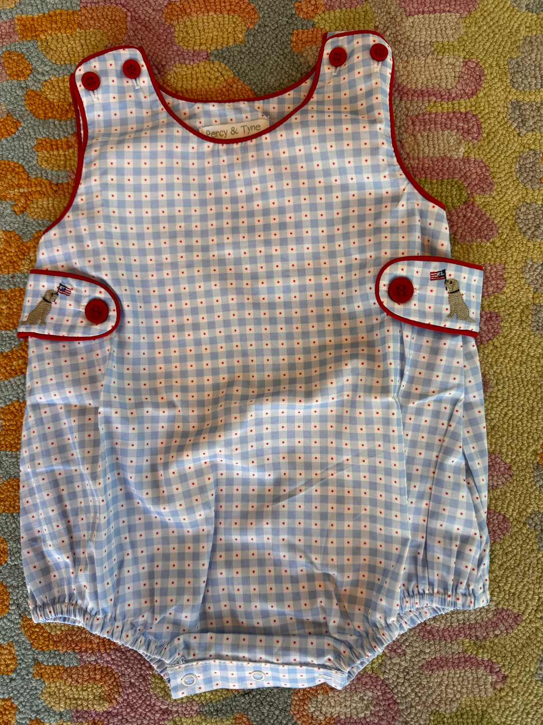 Tab Shep Bubble-Patriotic Plaid