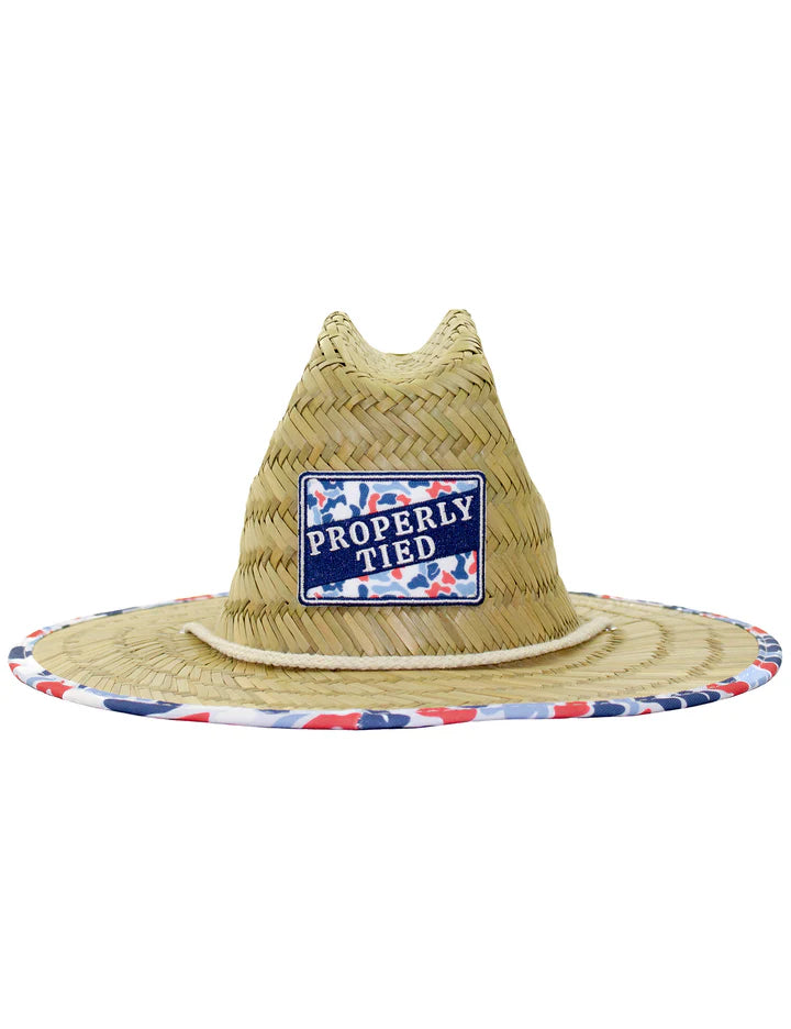 Cabo Straw Hat-Americana Camo
