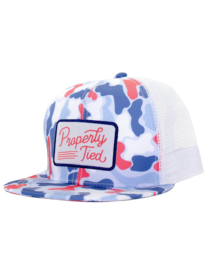 Boys Trucker Hat-Americana Camo