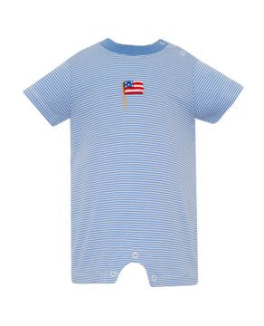 Flag Boys Stripe Knit Romper
