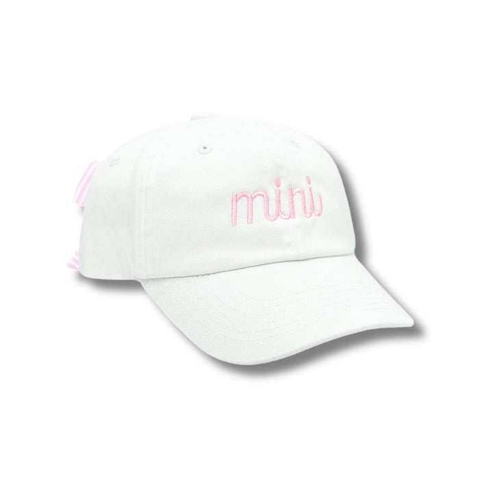 MINI Bow Baseball Hat -pink