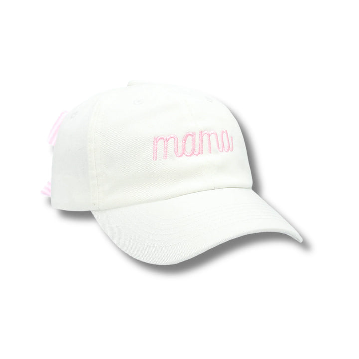 MAMA Bow Baseball Hat-pink