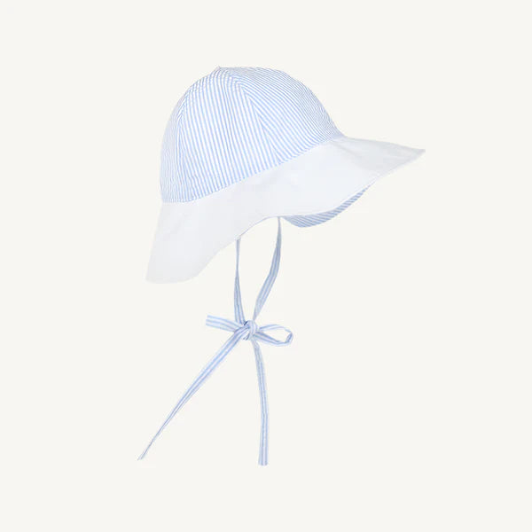 Sawyer Sun Hat-Breakers Blue Seersucker