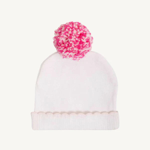 I’m Here Hat-Worth Ave White/Palm Beach Pink