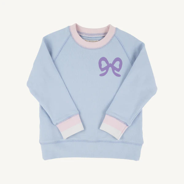 Cassidy Comfy Crewneck-BS Blue/Bow
