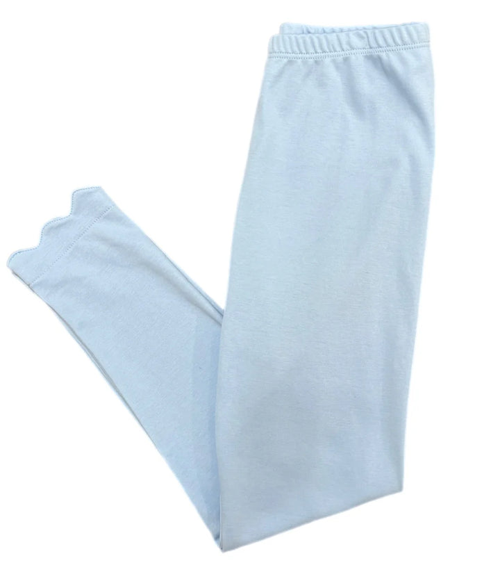 Blue Scalloped Leggjngs