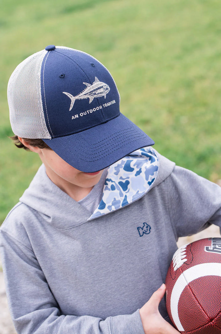 Kids Outdoor Tradition Trucker Hat-Tuna Fish