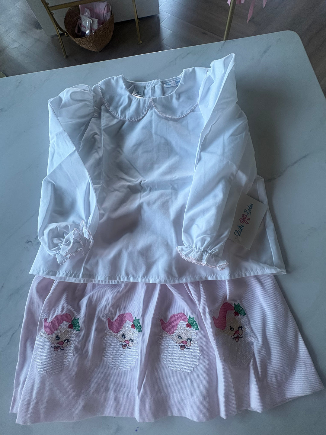 Santa Skirt Set