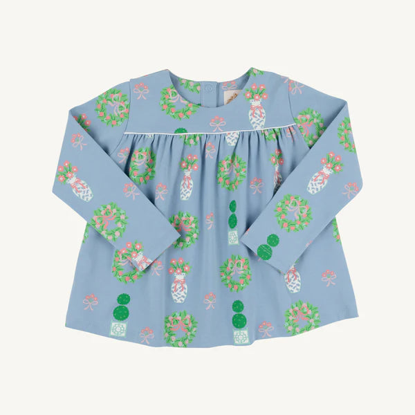 LS Dowell Day Top-Topiaries & Tangerines