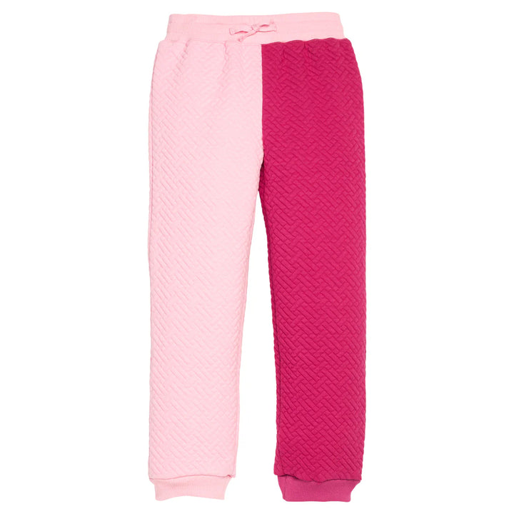 Colorblock Jogger-Pink & Cranberry