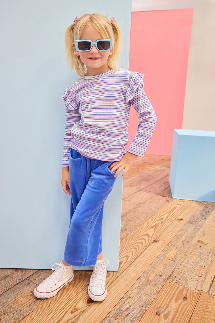 Cropped Palazzo Pants-Regent’s Blue