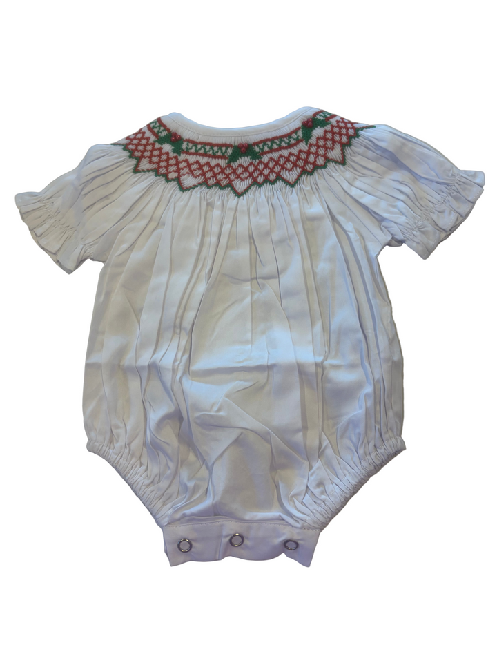 Megan Smocked Mistletoe Bubble