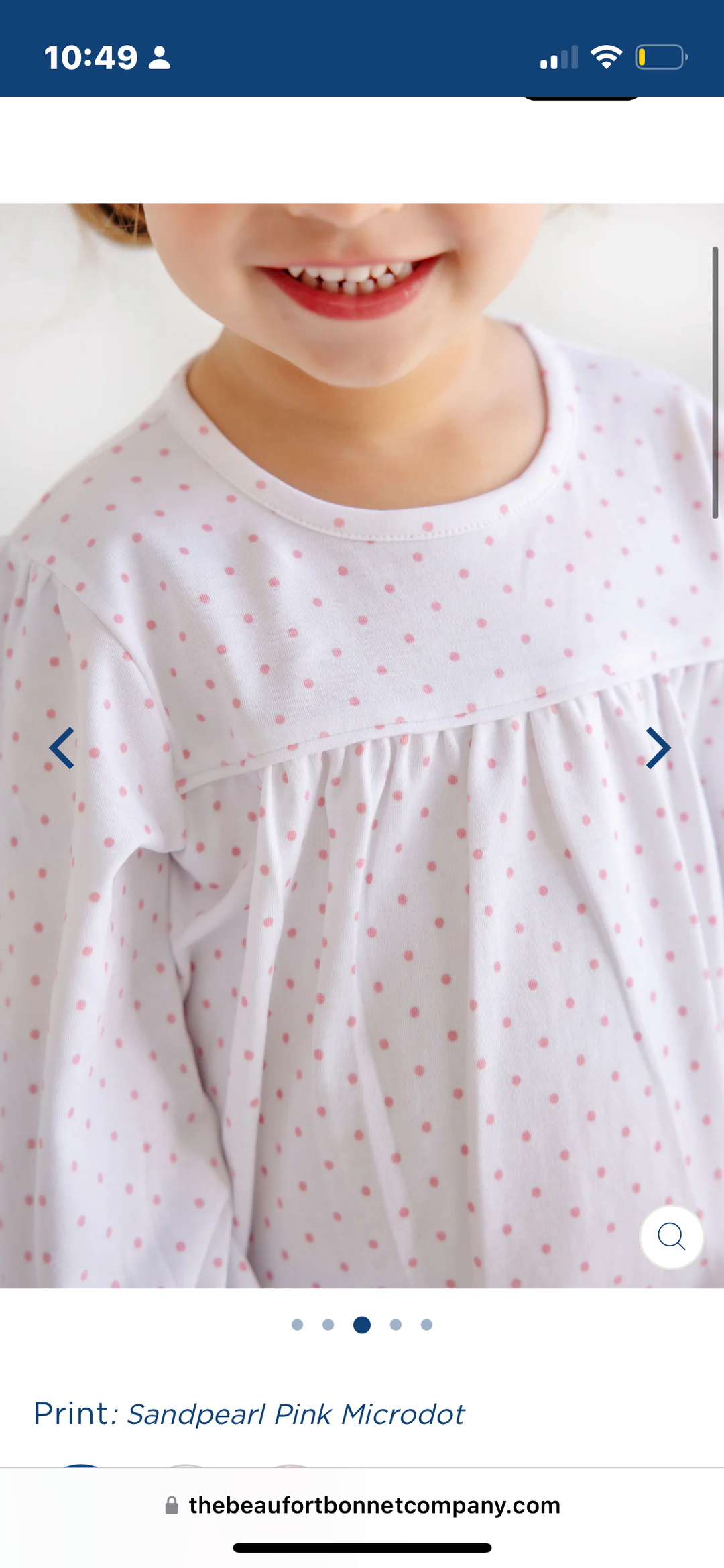 LS Penny's Playsuit Pink Microdot