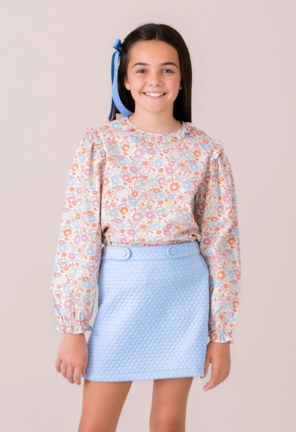 Tallulah Tunic Blouse-Harvest Hues Floral