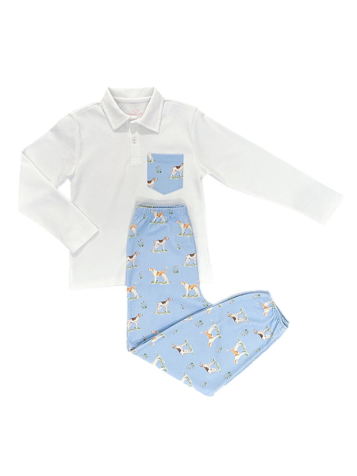 Carter Boy Pant Set-Puppy Dog Tails