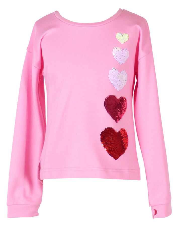 Tabby Top-Pink w/ Hombre Hearts