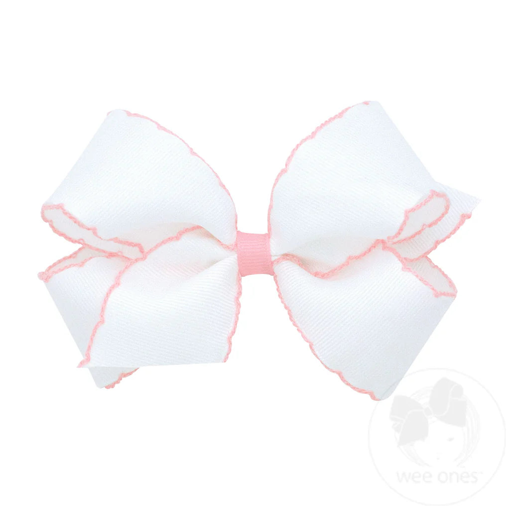 Medium Moonstitch Grosgrain Hair Bow