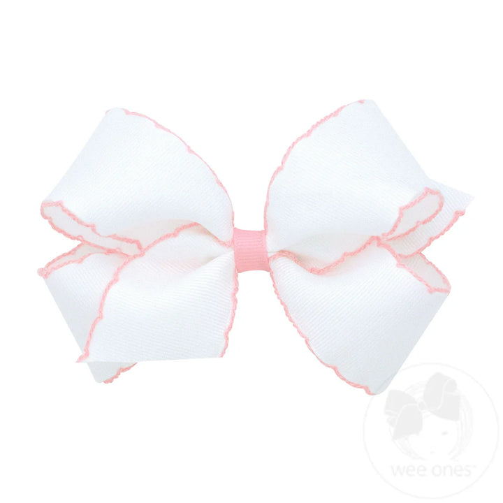 Medium Moonstitch Grosgrain Hair Bow