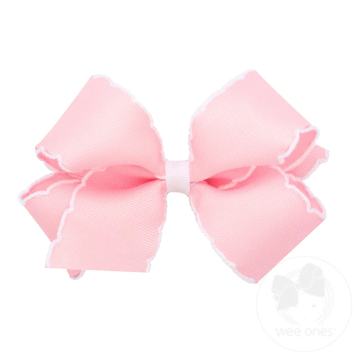 Medium Moonstitch Grosgrain Hair Bow