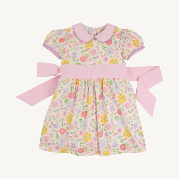 Cindy Lou Sash Dress-Boca Grande Begonia